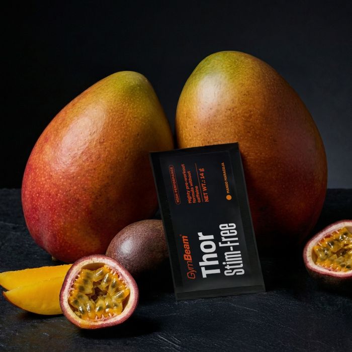 Sample Thor Stim-free - GymBeam 14 g - strawberry kiwi