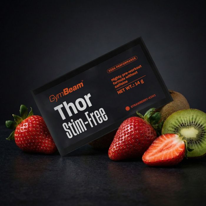 Sample Thor Stim-free - GymBeam 14 g - strawberry kiwi