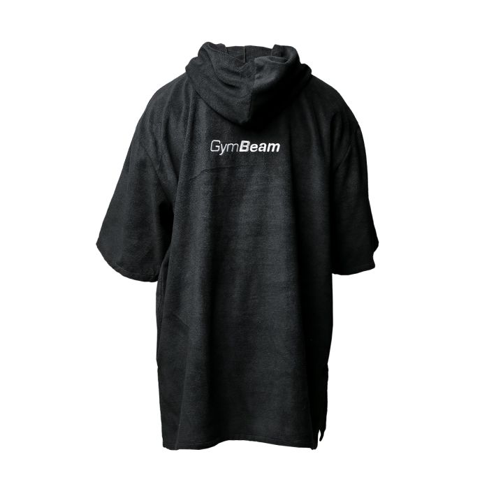 Towel Poncho Terry Black - GymBeam single_variant