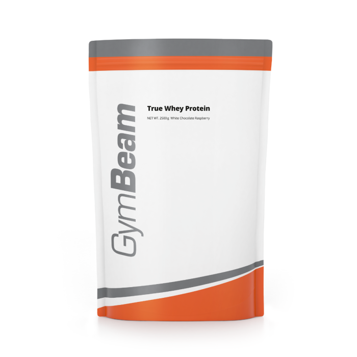 Proteín True Whey - GymBeam 2500 g - white chocolate raspberry - 00