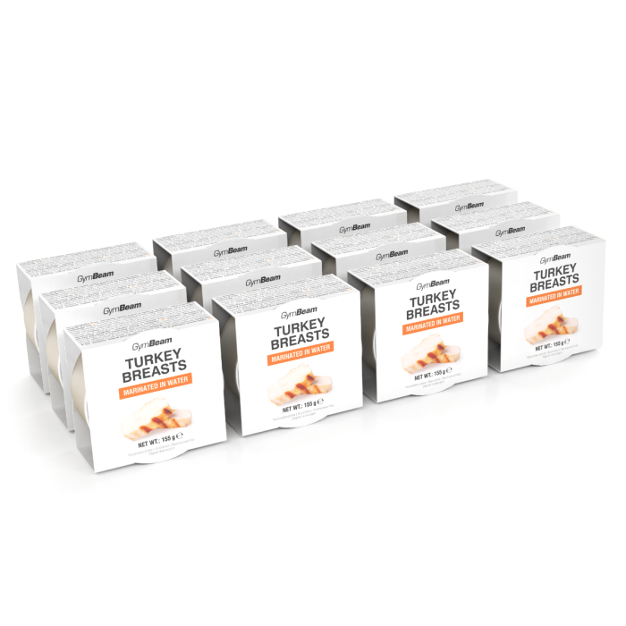 Turkey breasts marinated in water - GymBeam 155 g
