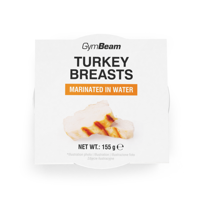 Turkey breasts marinated in water - GymBeam 155 g