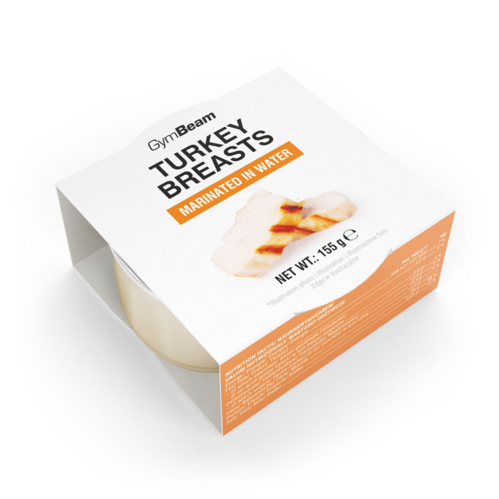 Turkey breasts marinated in water - GymBeam 155 g