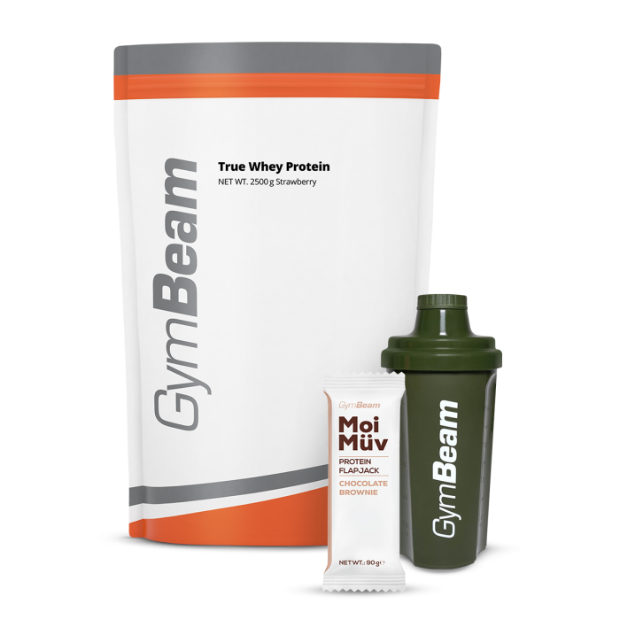 Proteín True Whey - GymBeam 1000 g - white chocolate raspberry - 00