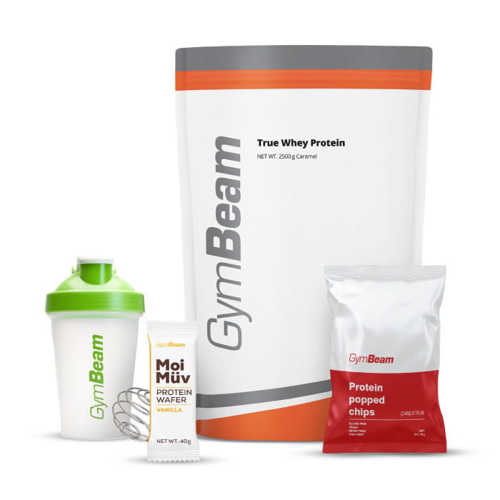 Proteín True Whey - GymBeam 1000 g - white chocolate raspberry - 00