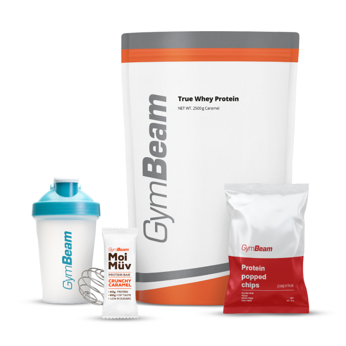 Proteín True Whey - GymBeam 1000 g - white chocolate raspberry - 00