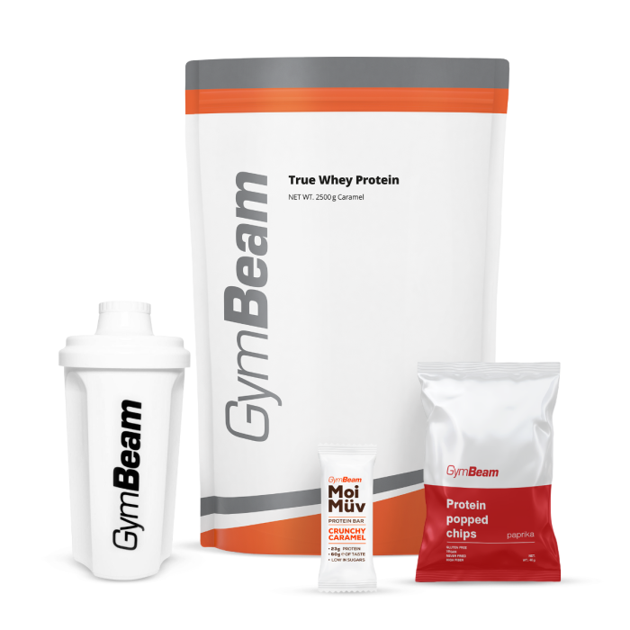 Proteín True Whey - GymBeam 1000 g - white chocolate raspberry - 00