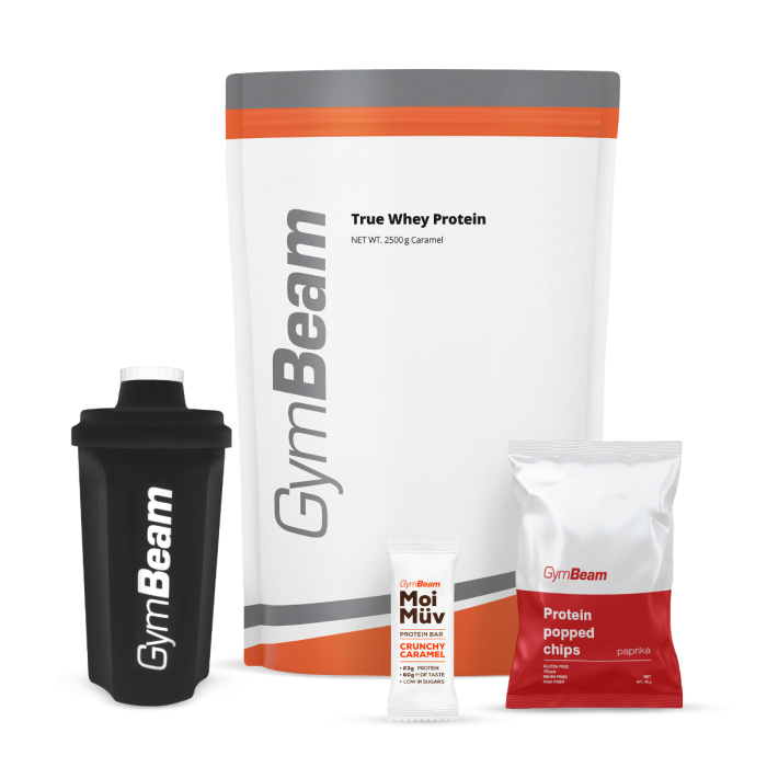 Proteín True Whey - GymBeam 1000 g - white chocolate raspberry - 00