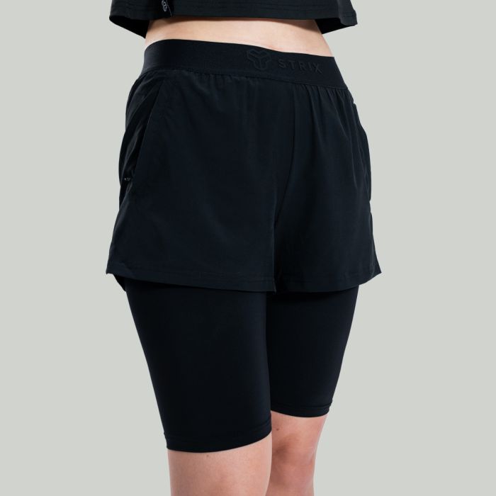 Women‘s ULTRA 2in1 Shorts Black - STRIX M