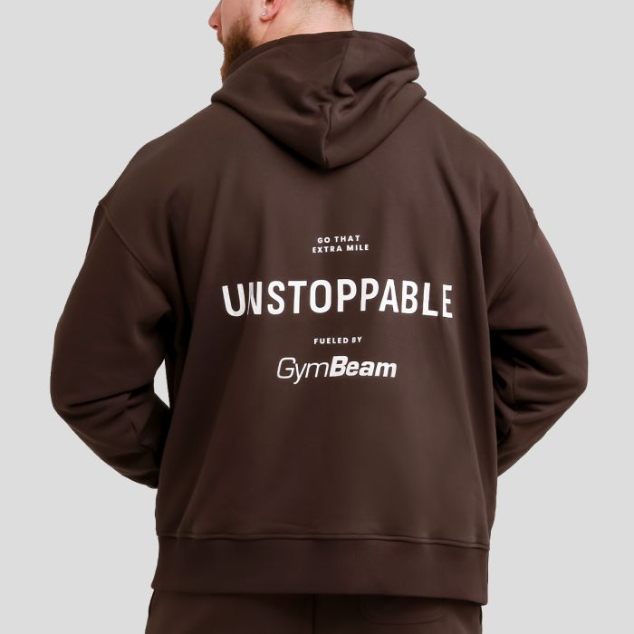 Unstoppable Hoodie Brown - GymBeam XL