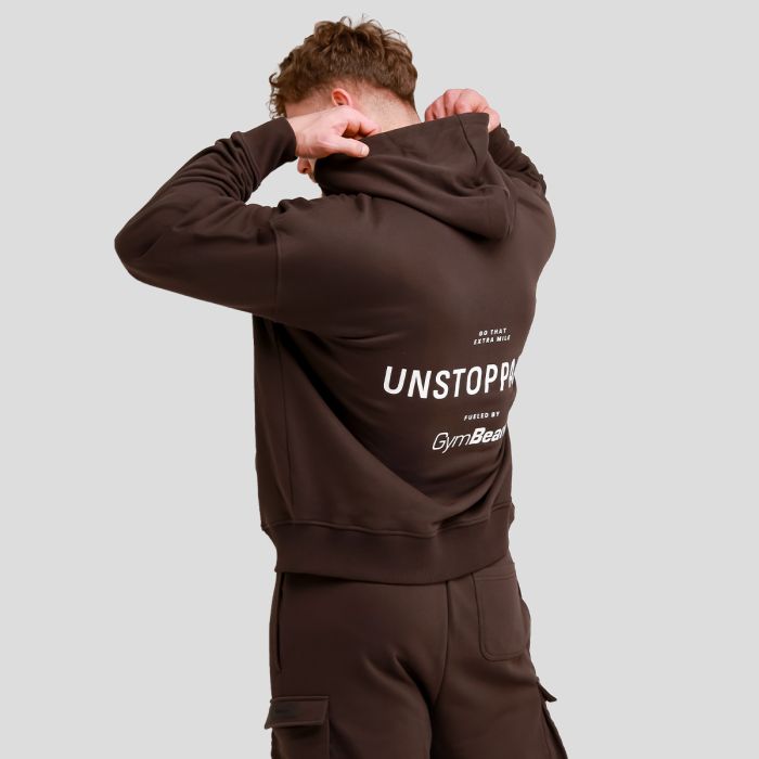 Unstoppable Hoodie Brown - GymBeam XL