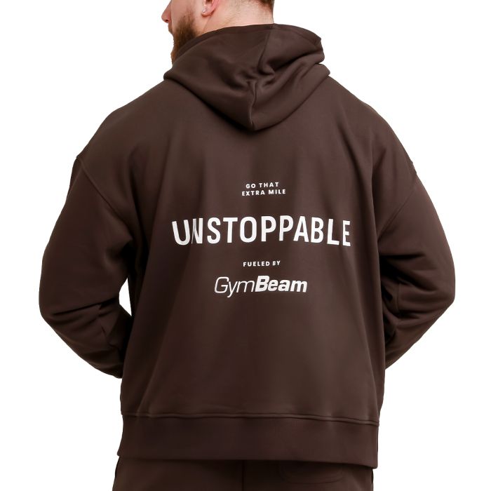 Unstoppable Hoodie Brown - GymBeam XL