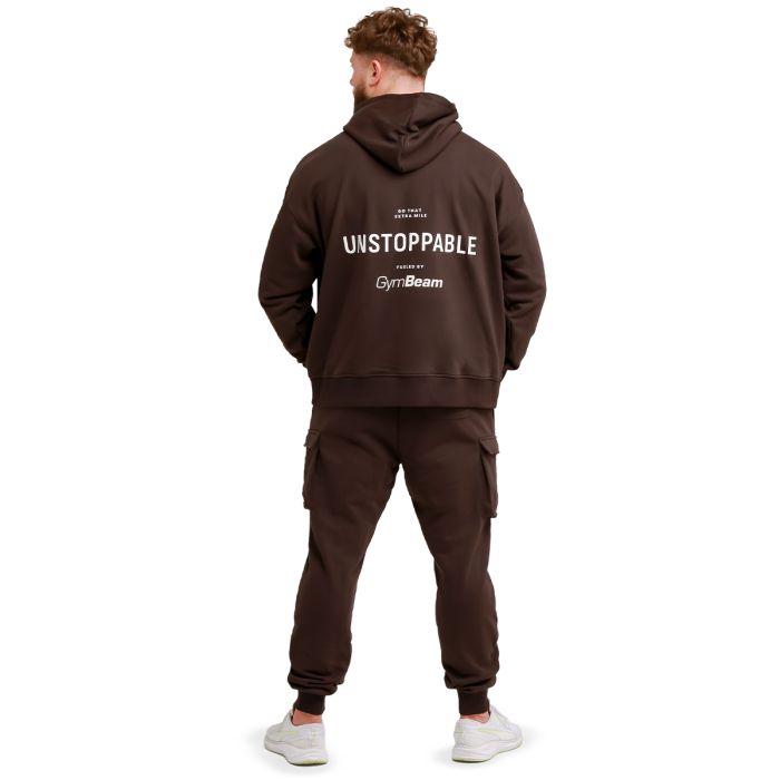 Unstoppable Hoodie Brown - GymBeam XL