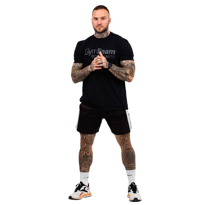 Men‘s T-shirt Beyond Limits black - GymBeam L