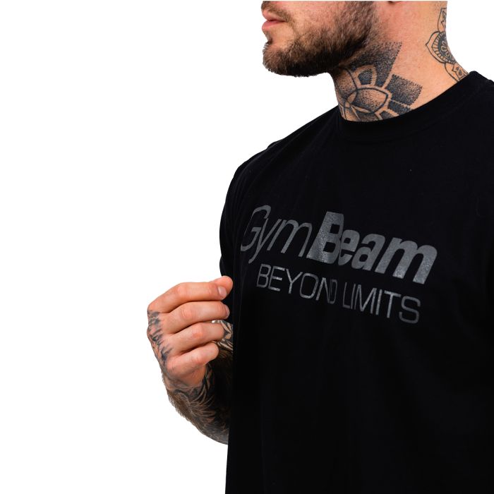 Men‘s T-shirt Beyond Limits black - GymBeam L