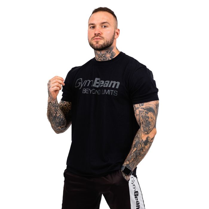 Men‘s T-shirt Beyond Limits black - GymBeam L