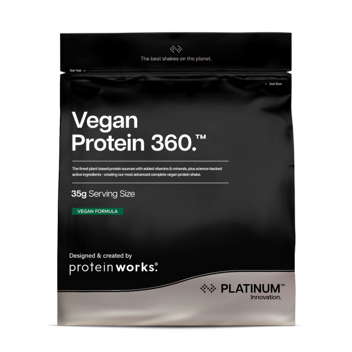 Vegan Protein 360 - The Protein Works salted caramel - 1000 g