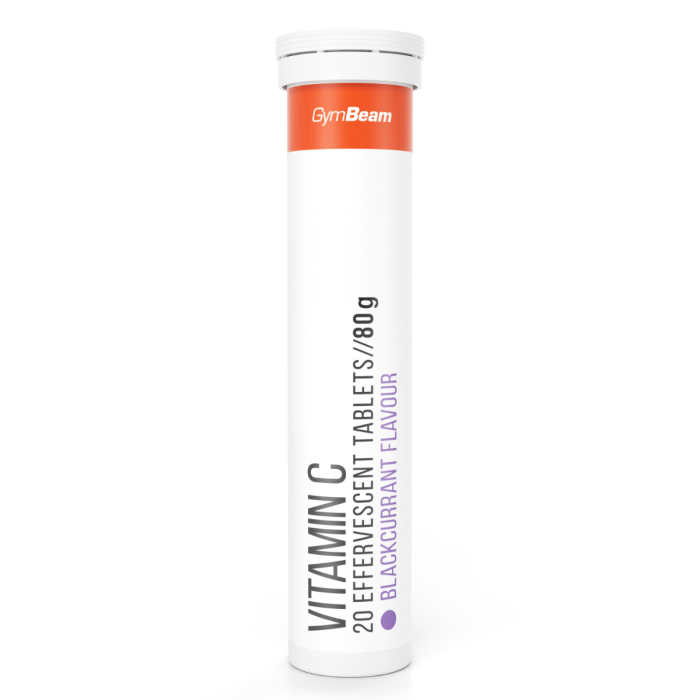 Vitamín C 1000 mg effervescent - GymBeam orange - 20 tab