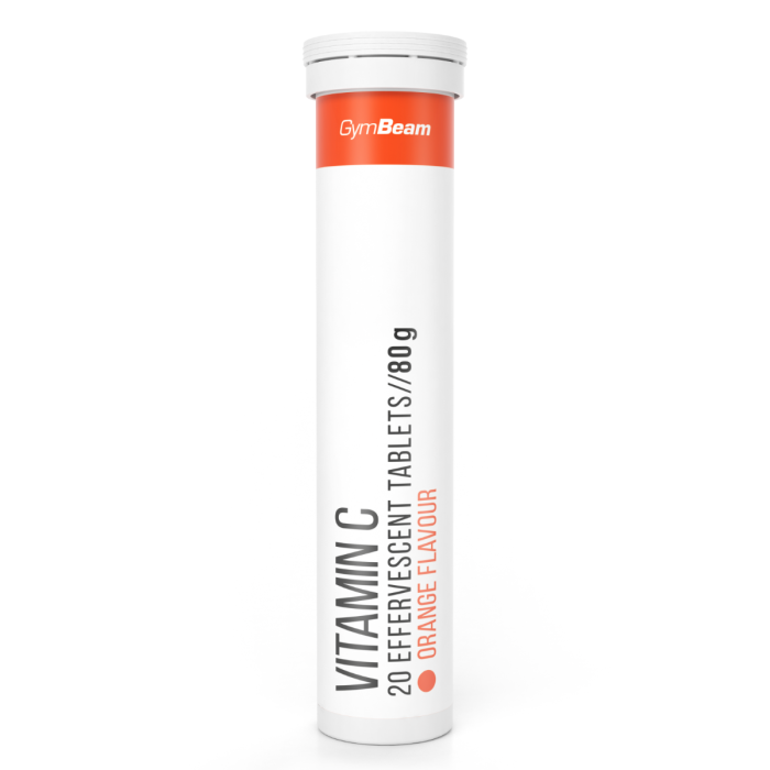 Vitamín C 1000 mg effervescent - GymBeam orange - 20 tab