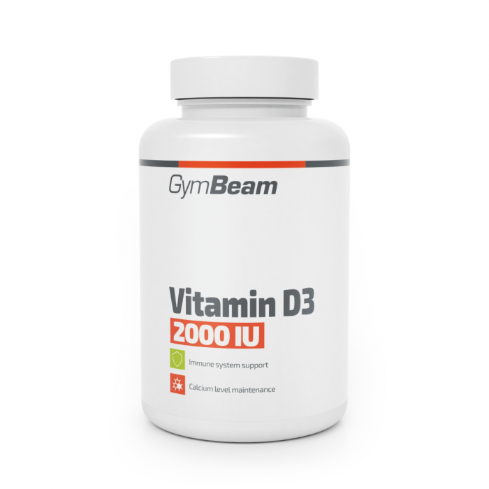 Vitamín D3 2000 IU - GymBeam 60 caps - 00