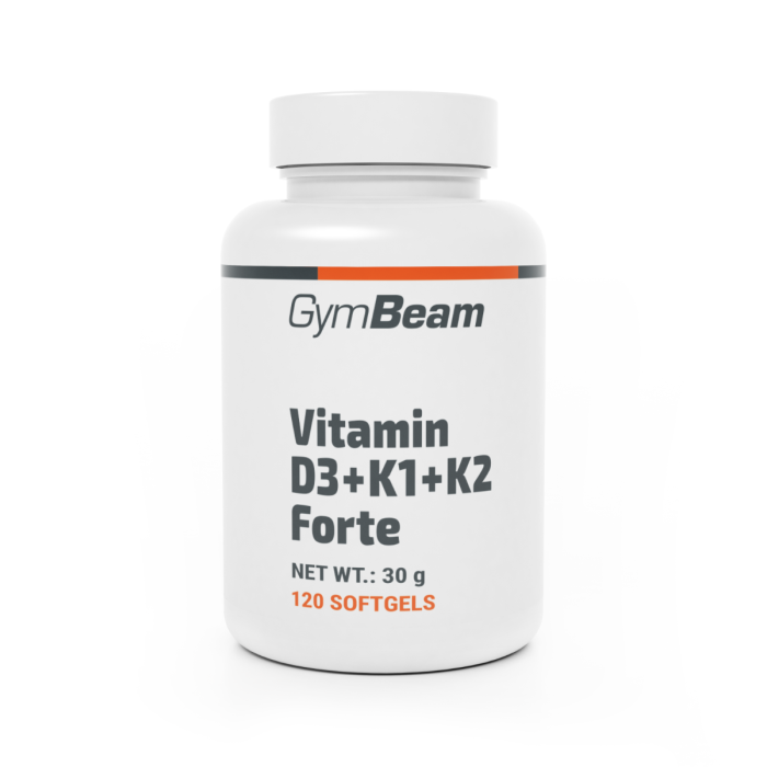 Vitamin D3+K1+K2 Forte - GymBeam 120 caps