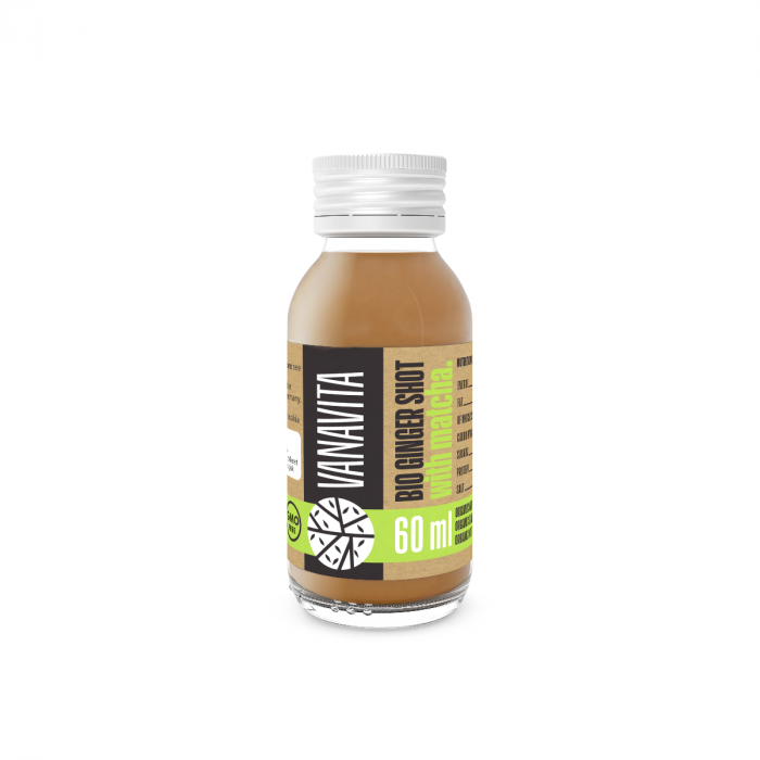 BIO Ginger shot with matcha - VanaVita 60 ml
