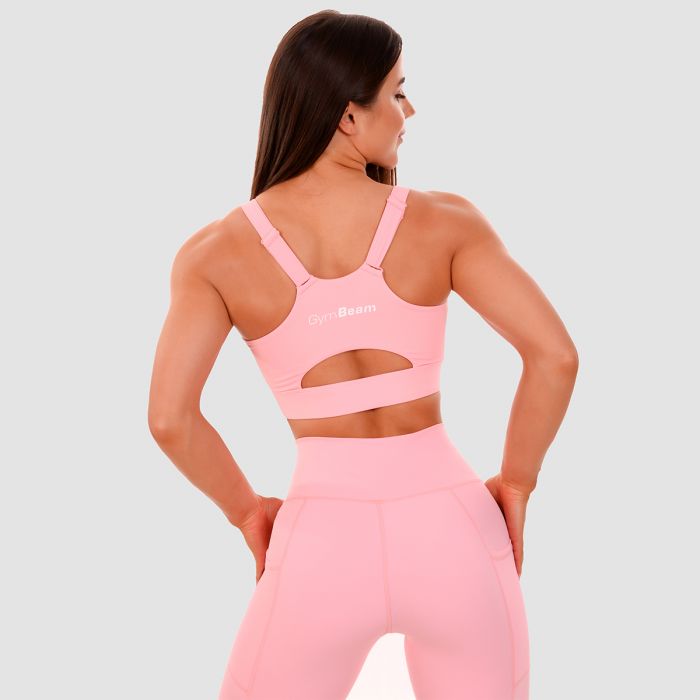 Cut-Out Sport Bra pink - GymBeam M