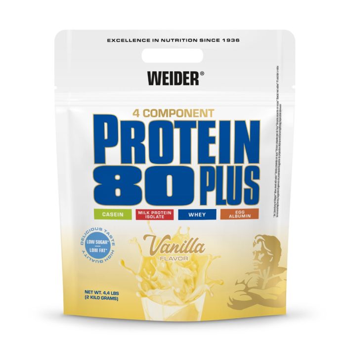 Proteín 80 Plus - Weider 2000 g - vanilla