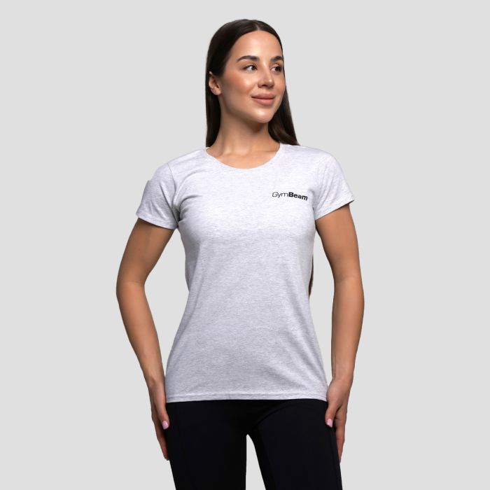 Women’s Basic T-Shirt Heather Grey - GymBeam M