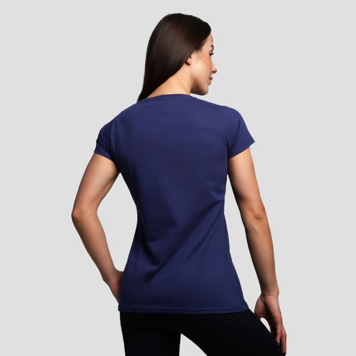 Women’s Basic T-Shirt Navy Blue - GymBeam M