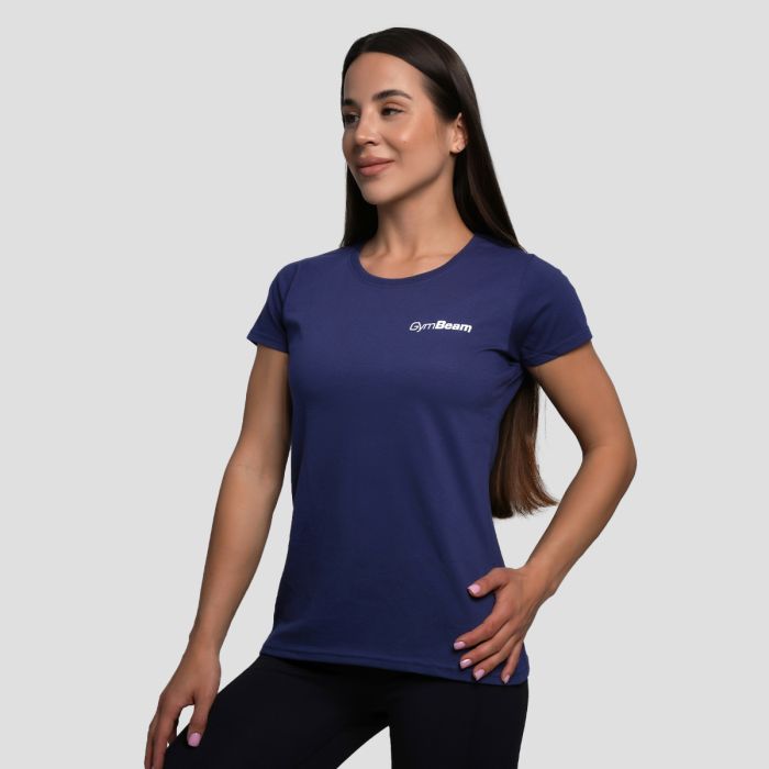 Women’s Basic T-Shirt Navy Blue - GymBeam M