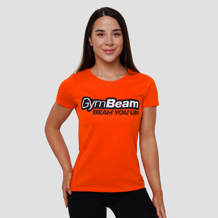 Women‘s Beam T-shirt Orange - GymBeam M