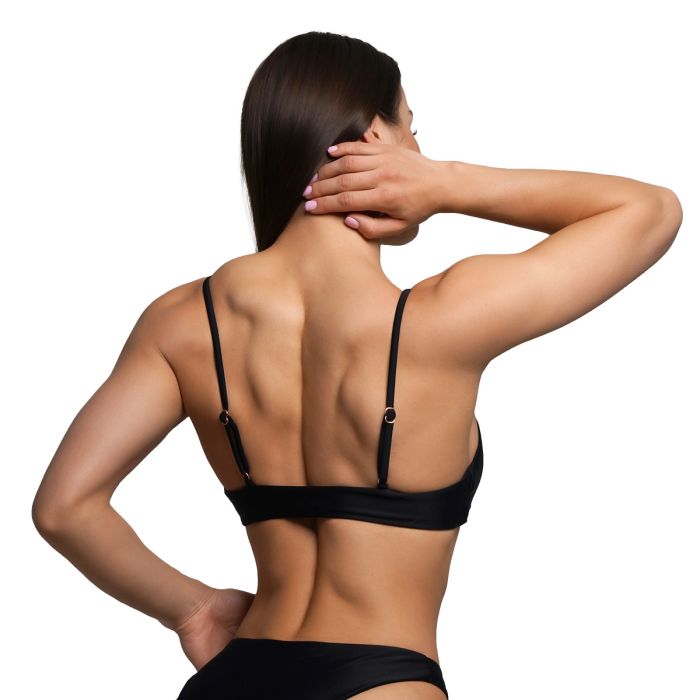 Women‘s Bikini Top CURACAO Black - GymBeam M