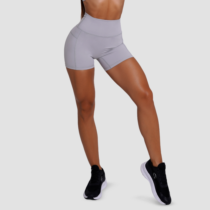 Women‘s FIT Shorts Mist Grey - GymBeam S