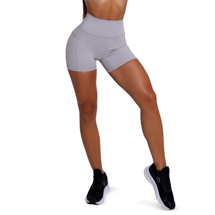 Women‘s FIT Shorts Mist Grey - GymBeam S