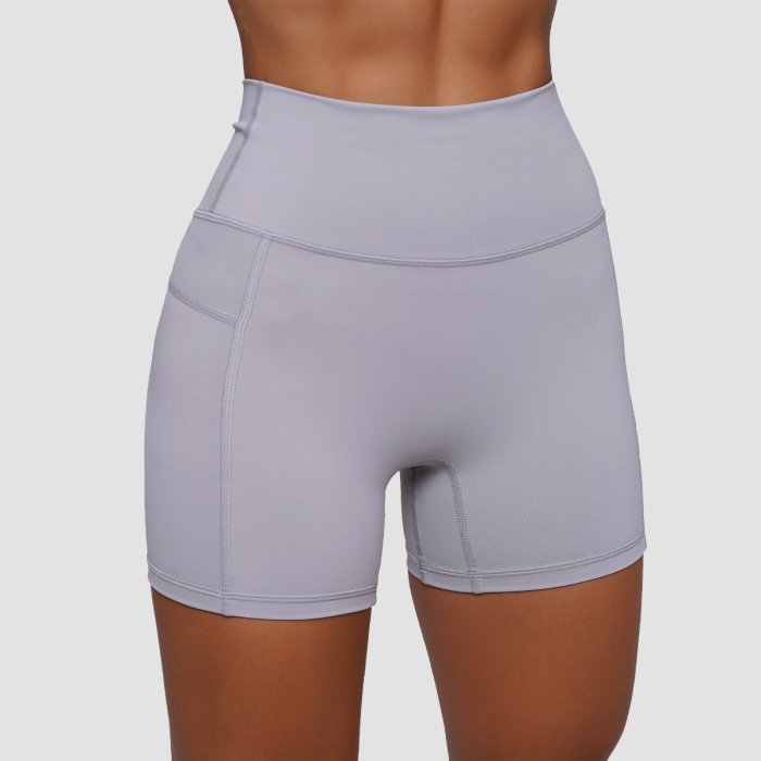 Women‘s FIT Shorts Mist Grey - GymBeam S