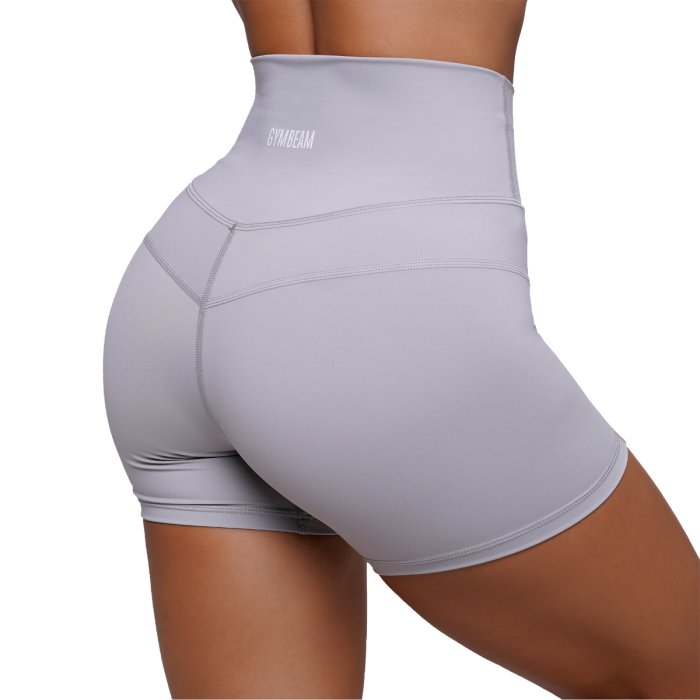 Women‘s FIT Shorts Mist Grey - GymBeam S