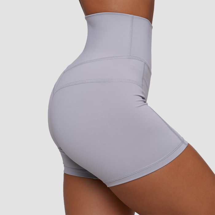 Women‘s FIT Shorts Mist Grey - GymBeam S