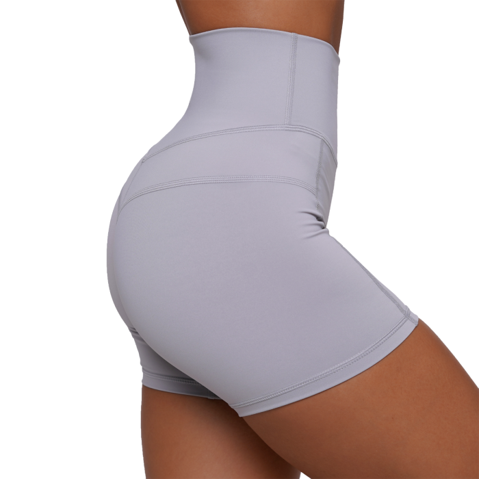 Women‘s FIT Shorts Mist Grey - GymBeam S