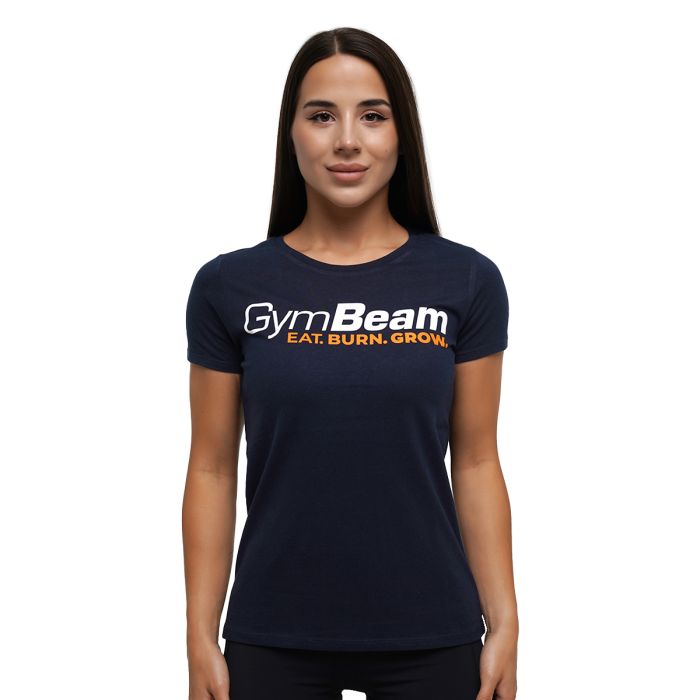 Women‘s Grow T-shirt Navy - GymBeam S