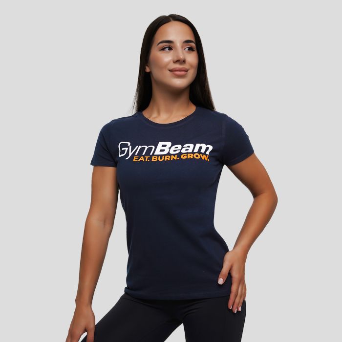 Women‘s Grow T-shirt Navy - GymBeam S
