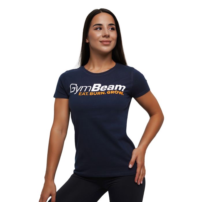 Women‘s Grow T-shirt Navy - GymBeam S