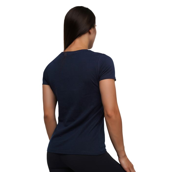 Women‘s Grow T-shirt Navy - GymBeam S