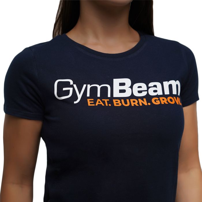 Women‘s Grow T-shirt Navy - GymBeam S