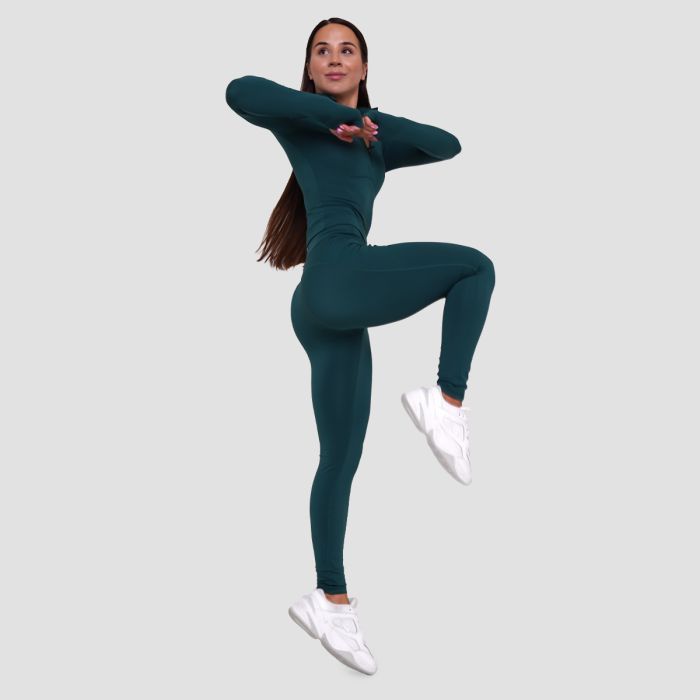 Women‘s Ignite Sports Top Dark Green - GymBeam M