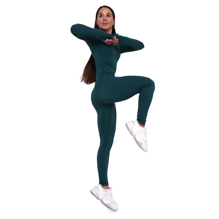 Women‘s Ignite Sports Top Dark Green - GymBeam M