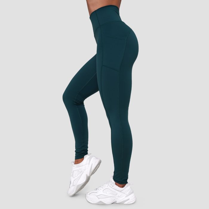 Women‘s Ignite Leggings Dark Green - GymBeam M
