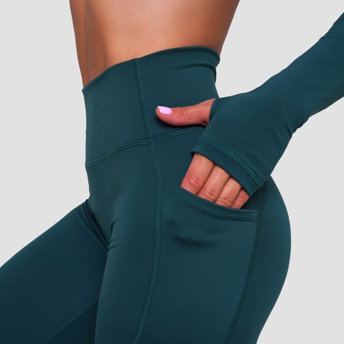 Women‘s Ignite Leggings Dark Green - GymBeam M