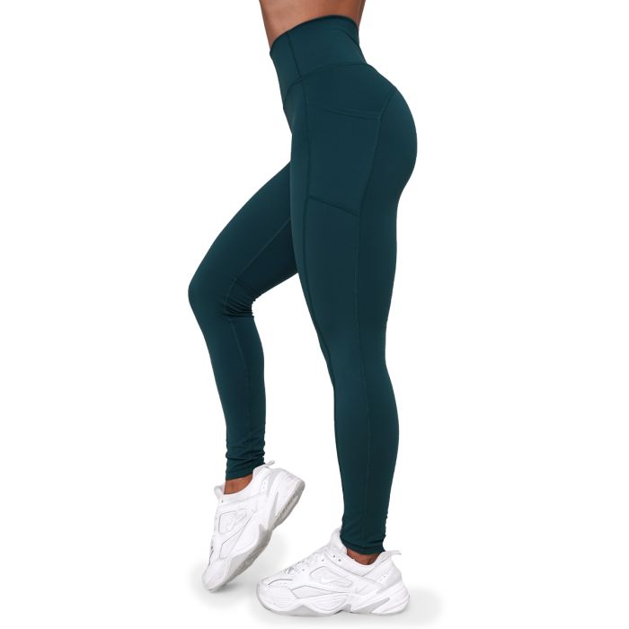 Women‘s Ignite Leggings Dark Green - GymBeam M