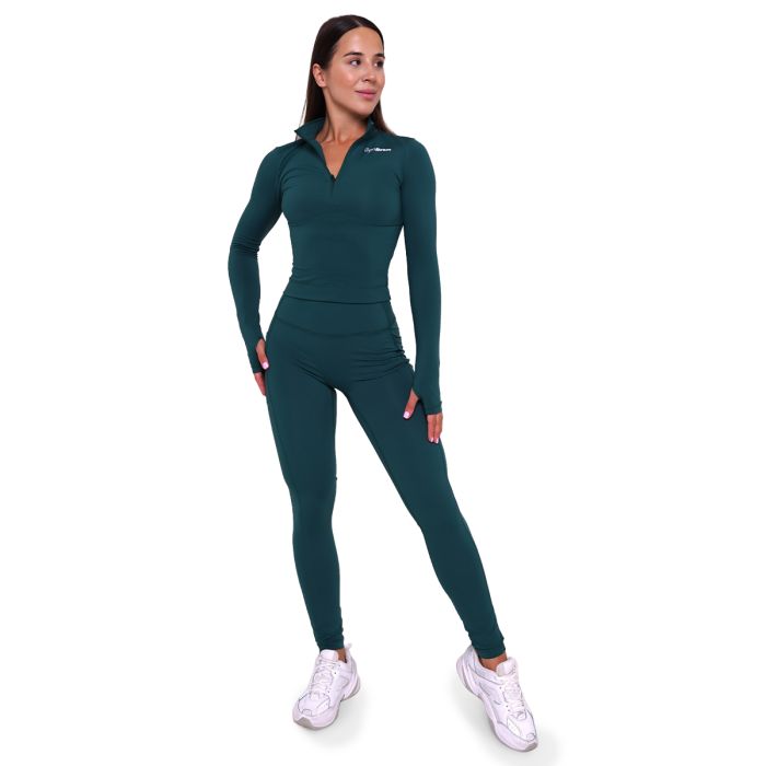 Women‘s Ignite Leggings Dark Green - GymBeam M